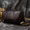 Echtes Leder Boston Bag für Große Reisetasche für 2 Nächte oder 3 Golfschuhboden Schulter Schule Heimkehr Business 55cm Herren, Kapazität, Tage, Tasche,