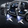 Car Sticker Tesla 2pcs Car Door Welcome Lights Projector Shadow Lamp Decor for Tesla Model S 2014-2019 Model 3 2018-2020 Model X