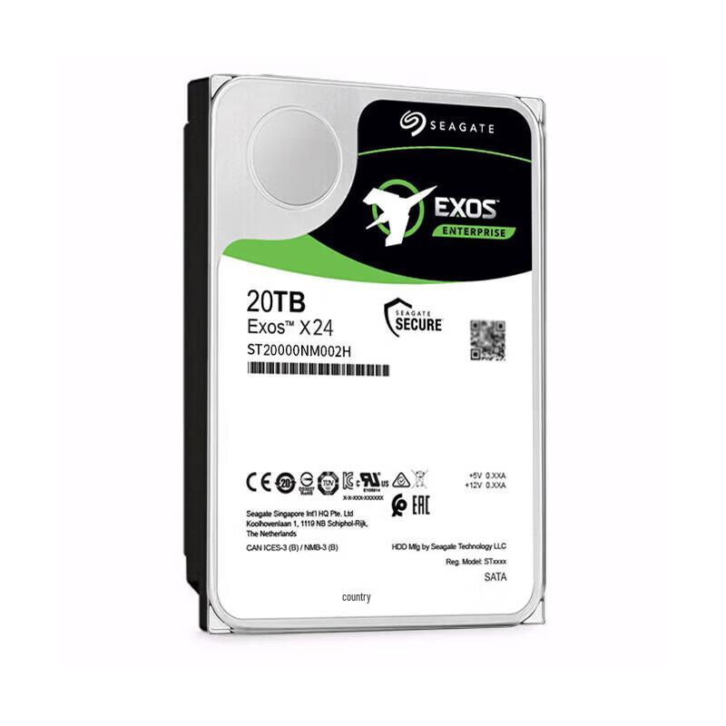 Seagate 20TB 7200 RPM 256MB Cache Enterprise SATA Hard Drive
