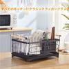 Stainless steel dish drainer, popular kitchen dish rack, large capacity, comes with a Japanese instruction manual