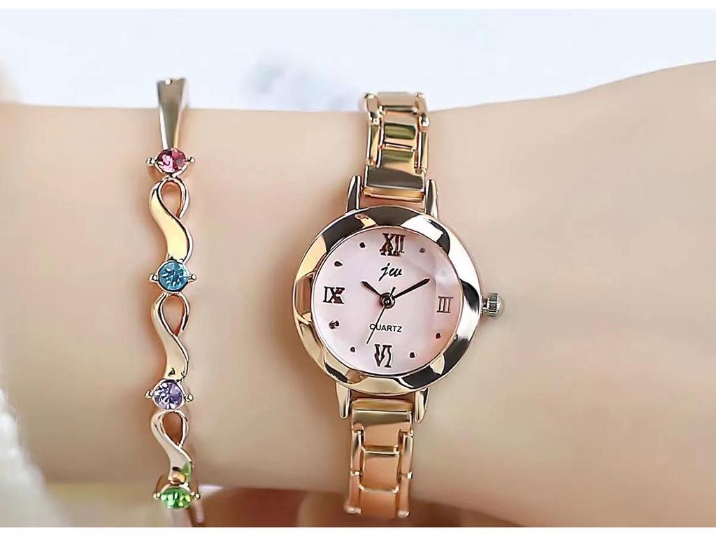 Women's Korean Style Simple Quartz Watch - Small Dial, Trendy and Elegant for Ladies and Students