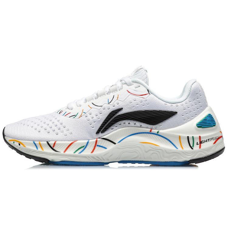 New LiNing Arashi Anti Slip And Wear Resistant Lightweight Low Top Running Shoes Women's White Multicolor ARHQ068-5