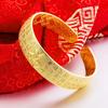 Simple Bafuku Vietnam Gold-Plated Star Bangle for Women