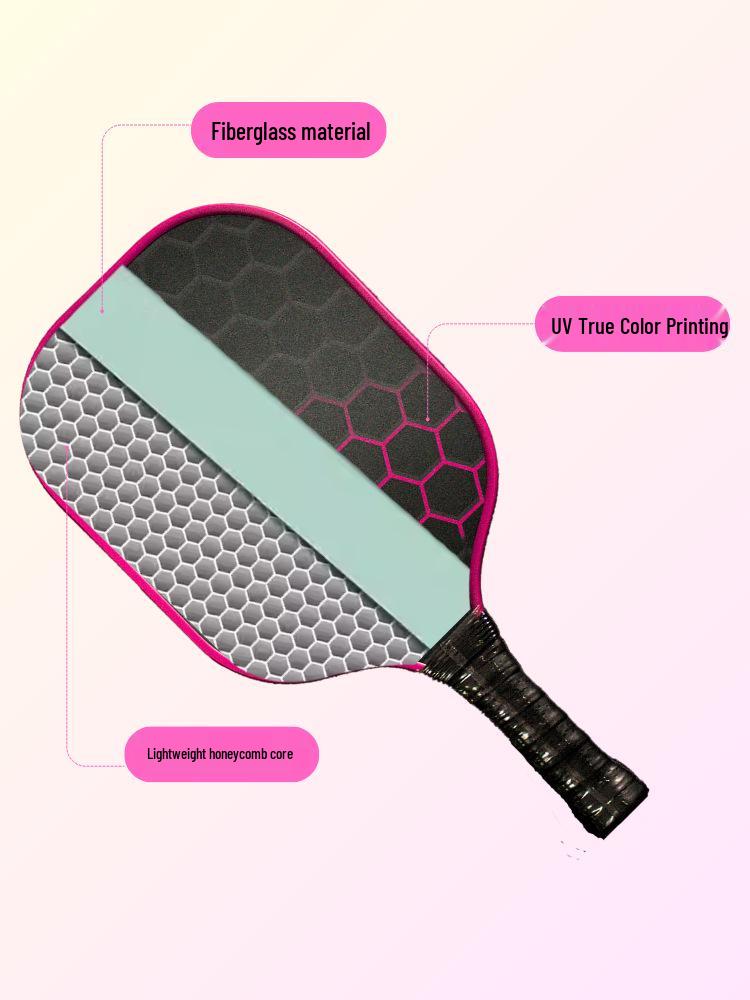 Cross Pickleball Racket Set: Thickened Fiberglass Design for Popular Global Sport