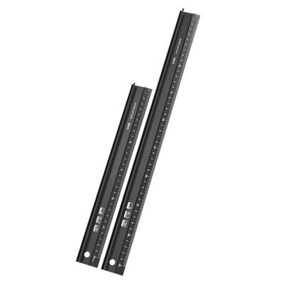 Multiple Use Aluminum Rule with Protective Edges Heavy Duty Aluminum Rule Simple Use for Leather Crafting & Projects