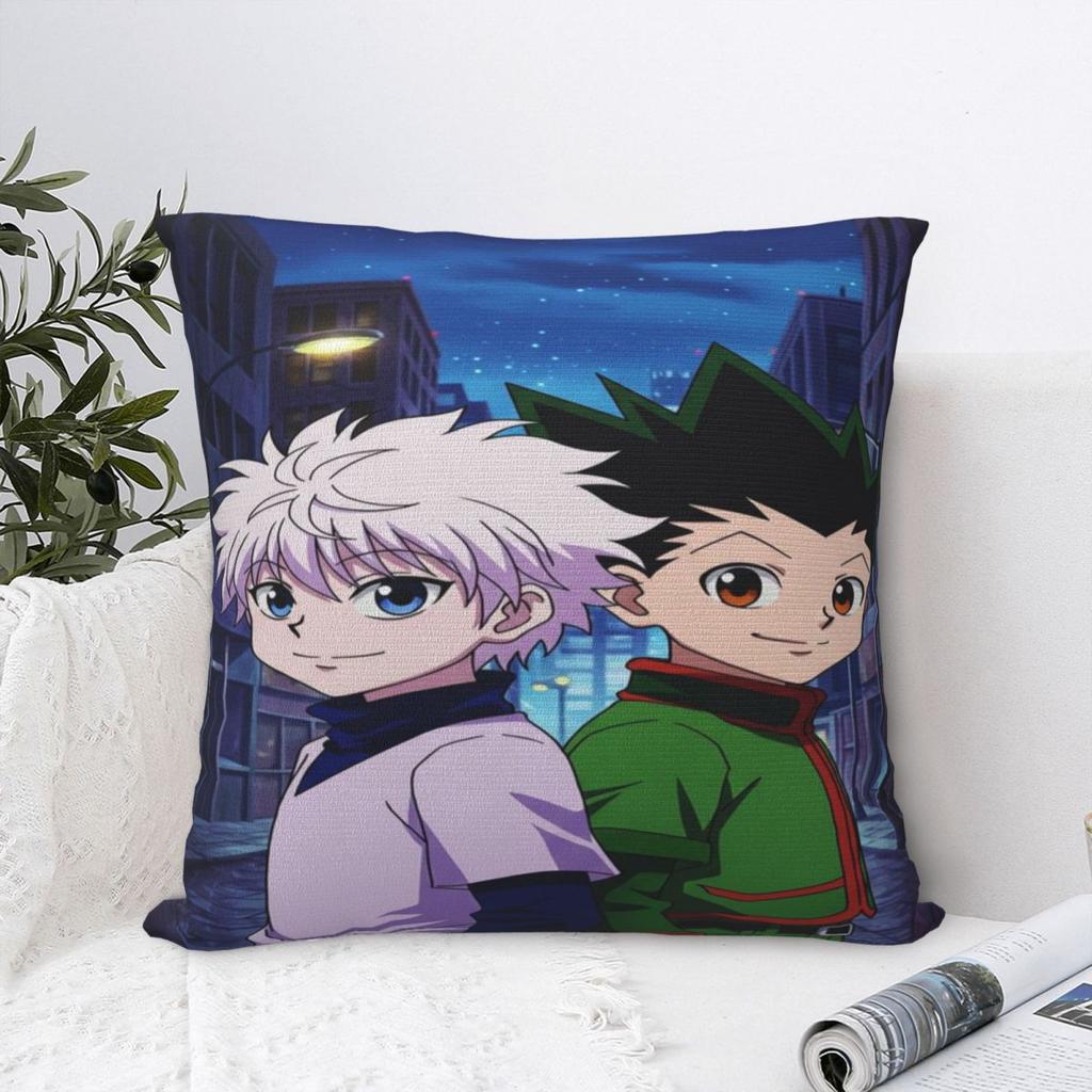 Hxh Gon And Killua Hunter Printed Pillowcases Cushion Cover Pillow Covers Warm Car Decorations Square Multi Size