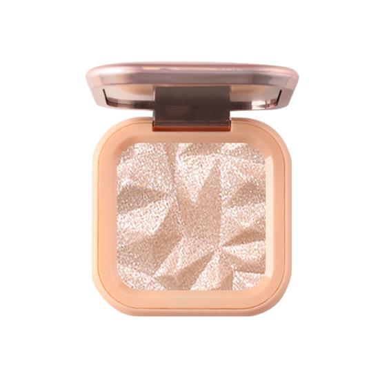 Tägliche Highlighter-Konturpalette. Monochromes tägliches Make-up-Zubehör. Zarte Highlighter-Kontur-Make-up-Plattenpalette