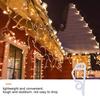 100Pcs White/Black/Green Christmas Lights Gutter Clips Reusable Plastic Gutter Clips 5*2.3cm Frostproof