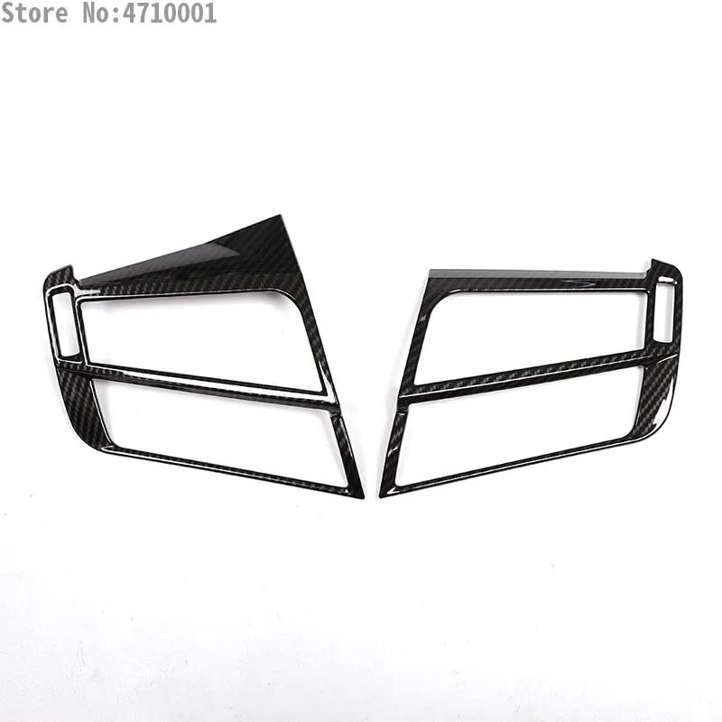 For BMW X5 F15 X6 F16 2014-2018 ABS Carbon Car Air Condition Two Side Outlet Vent Frame Cover Trim Interior Car Accessories