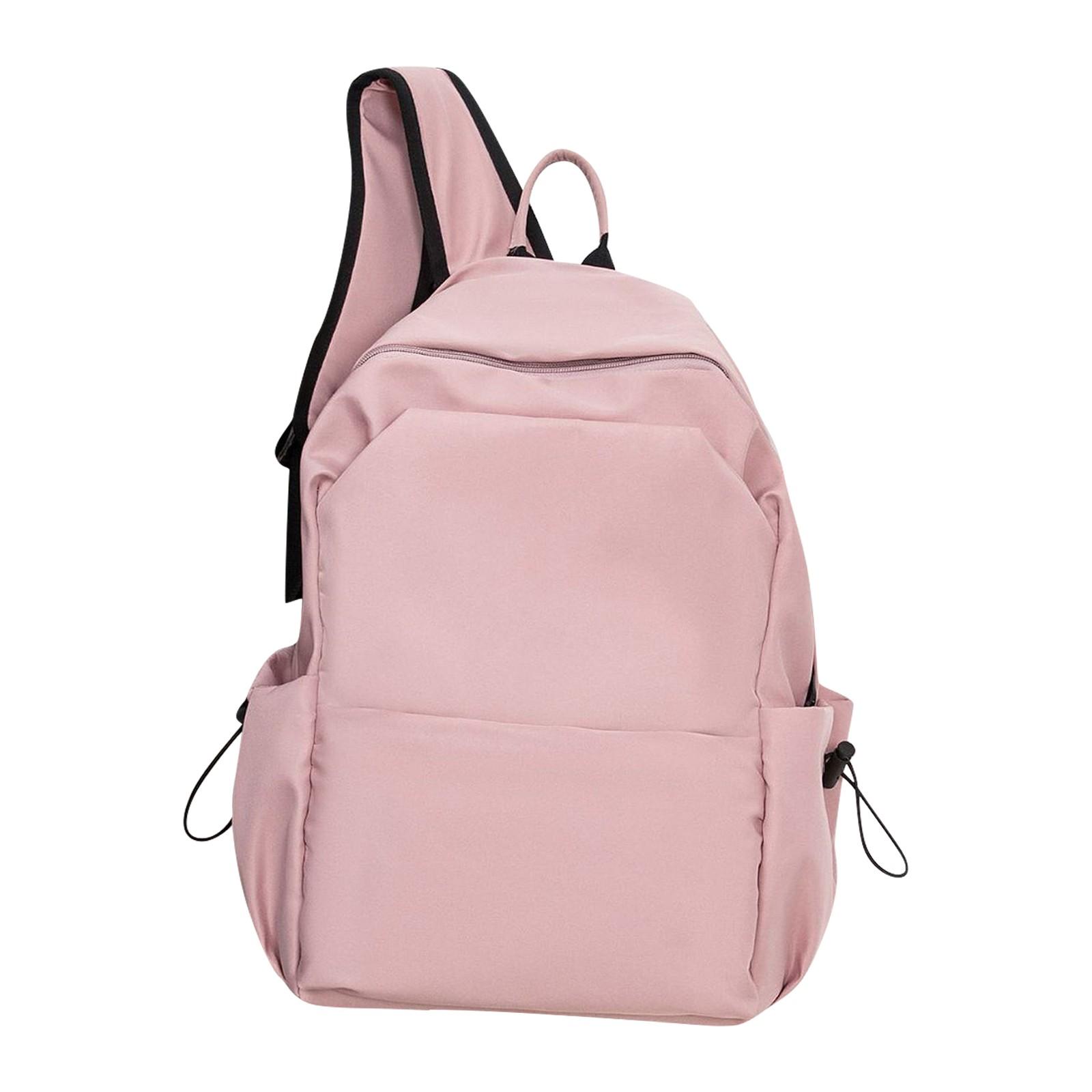 

Рюкзак большой емкости, модный студенческий рюкзак, повседневный рюкзак One Size розовый