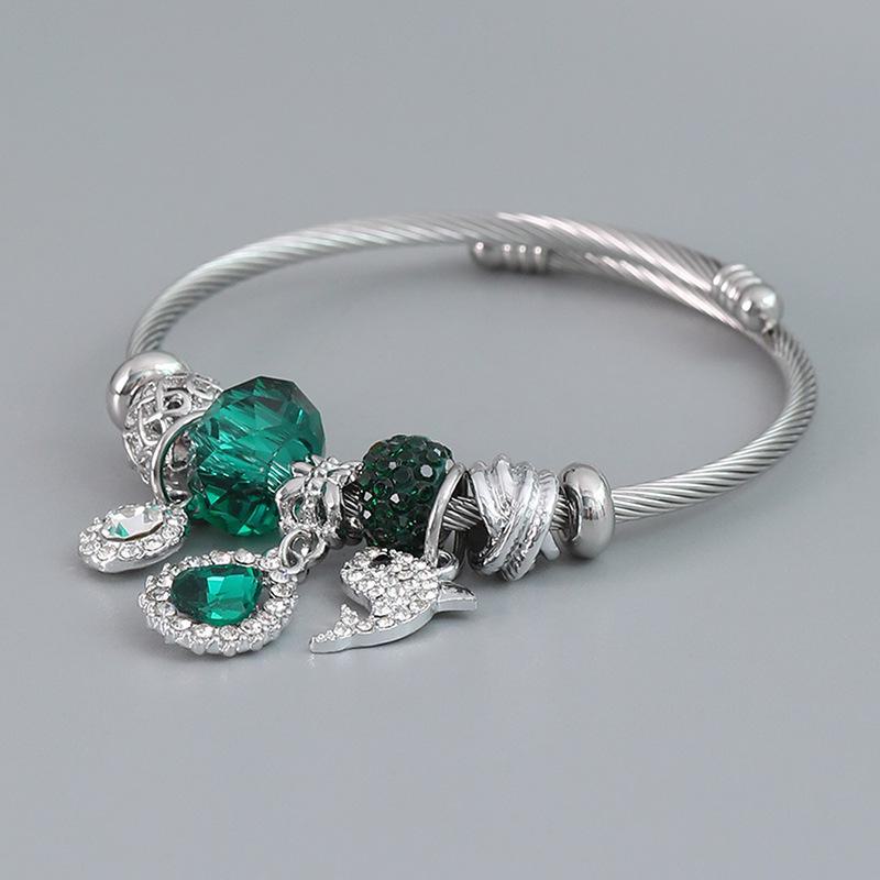 2023 European & American Panjia Dolphin Pendant Adjustable Women's Bracelet