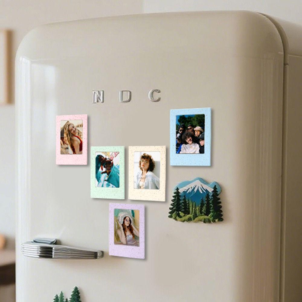 Colorful Instant Camera Photo Frame 3 inch Picture Display Holder New Refrigerator Sticker