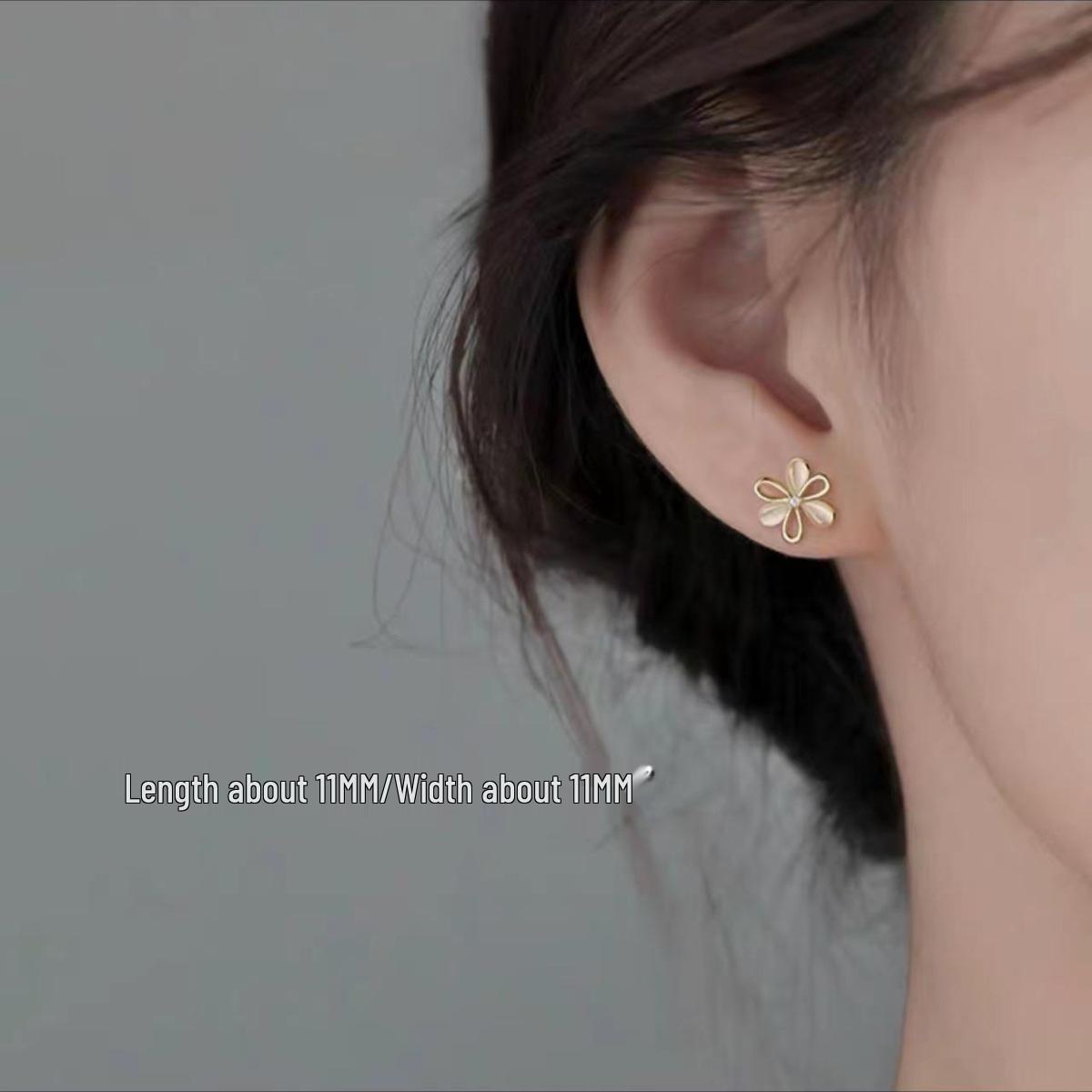 

Серьги-цветы Кошачий глаз из серебра 925 пробы - Модные женские украшения высокого класса 2024 года