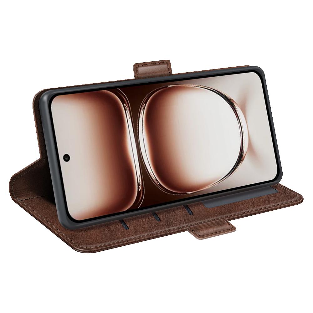 For Oppo Reno12 5G (Global) Phone Case Calf Texture Leather Stand Wallet Cover