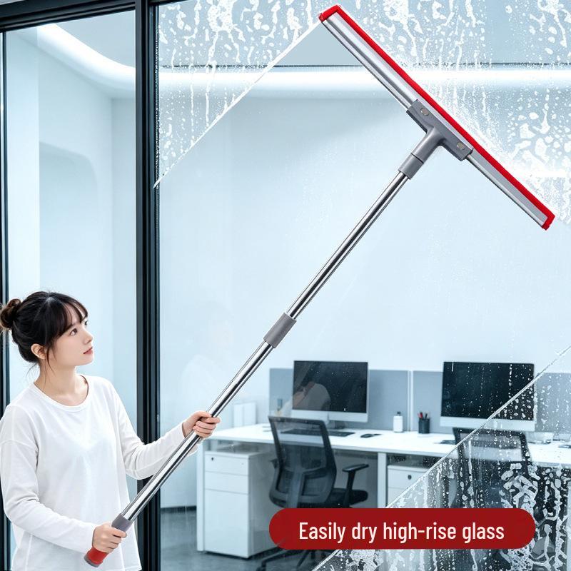 Retractable Bathroom Floor Squeegee & Glass Wiper Magic Broom