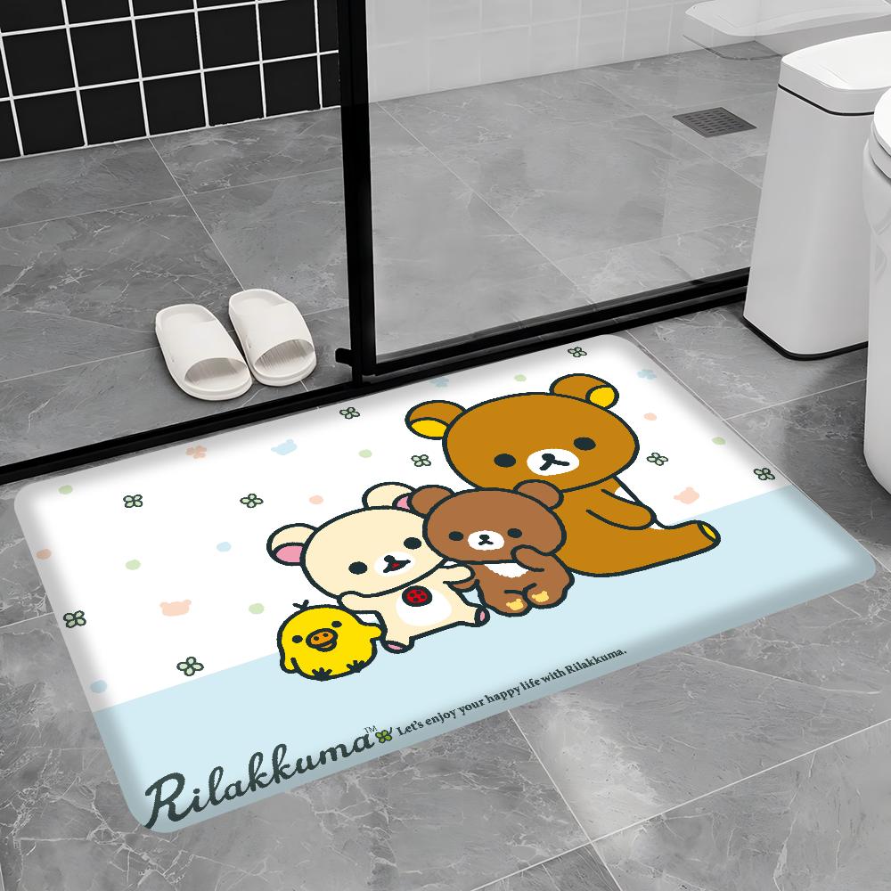 Rilakkuma Floor Mat Cheaper Anti-slip Modern Living Room Balcony Printed Bedside Mats