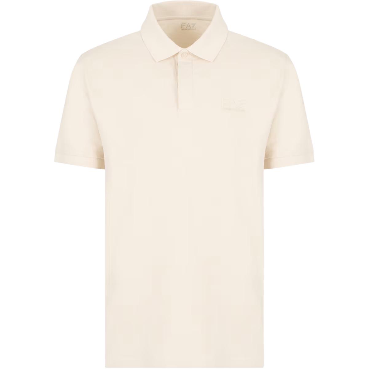 

Emporio Armani EA7 Solid Slim Fit Pullover Polo Shirt Men tops Beige 7M000228-AF10373-U1079 L