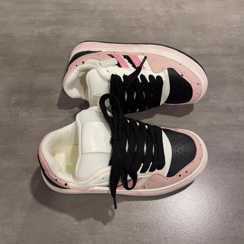 New Summer Bread Shoes Dopamine Board Shoes Women's Versatile Shoes Platform White Shoes Tide