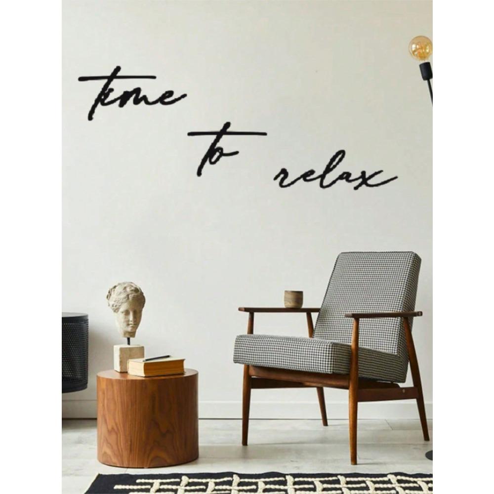 Modern Black Metal Wall Decor Set of 3 Home Relaxing Art Hanging Ornament for Living Room Bedroom Bathroom