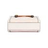 Tory Burch T Monogram Double T Logo Print Magnetic Closure Fabric With Leather Tote Bag Women tote bags Light-Pink 152428-650