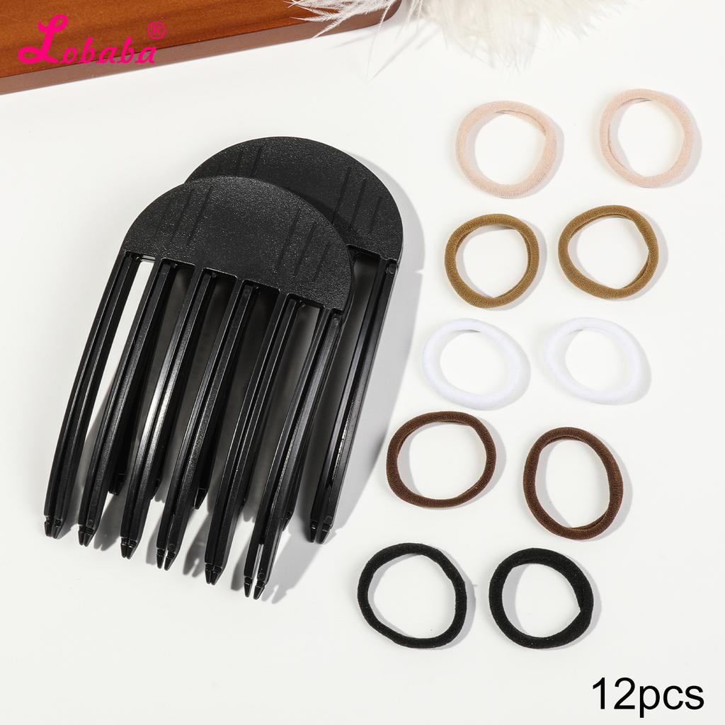 High Cranial Top Accessories Wind Plastic Comb Hair Roots Natural Fluffy Lazy People No Trace Hair Clip Hair Styling Accessories
