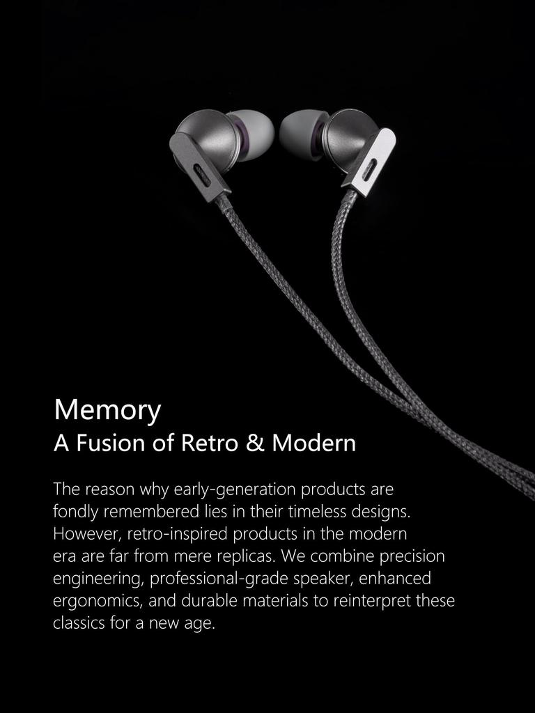 ddHiFi E13P (Memory) 13mm Super Linear Planar Driver HiFi Earphones Compatible with USB-C Smartphones and Other Devices, Supports Microphone Calls
