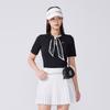 FAIRLIAR GOLF Crochet Flare Pleated Skirt (White)