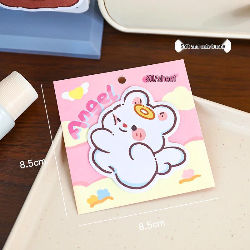 Apple Duoduo Cute Reusable Adhesive Sticky Notes for Students and Office