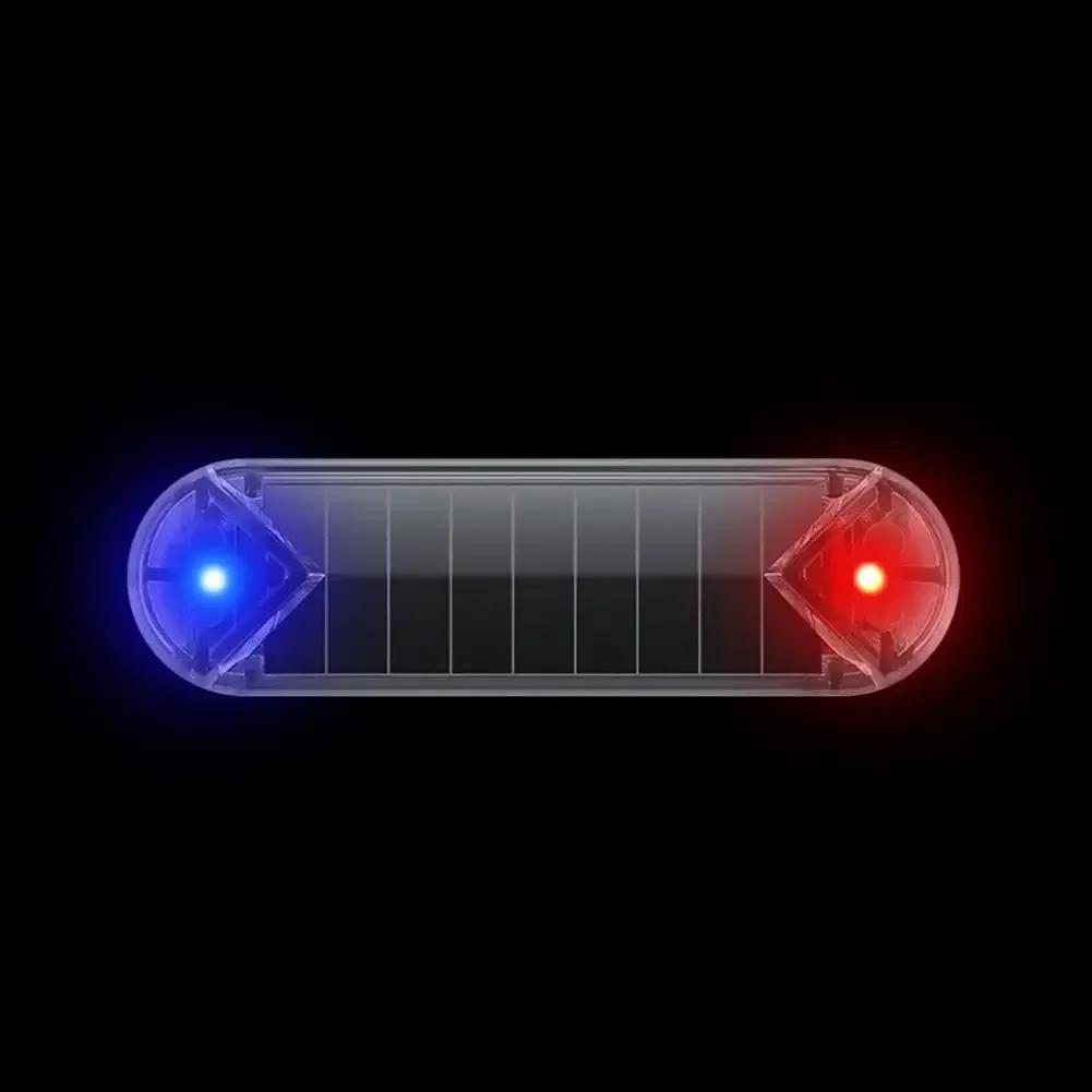 Car False Safety Light Signal Lamp Solar Simulation LED Dummy Alarm Wireless Warning Anti-Theft Warning Lamp Flashing Imitation