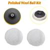 6Pcs Wool Car Polishing Pad Set For Polisher Machine Waxing Polishing Buffing Auto Paint Care Polisher Pads 3/4/5/6Inch