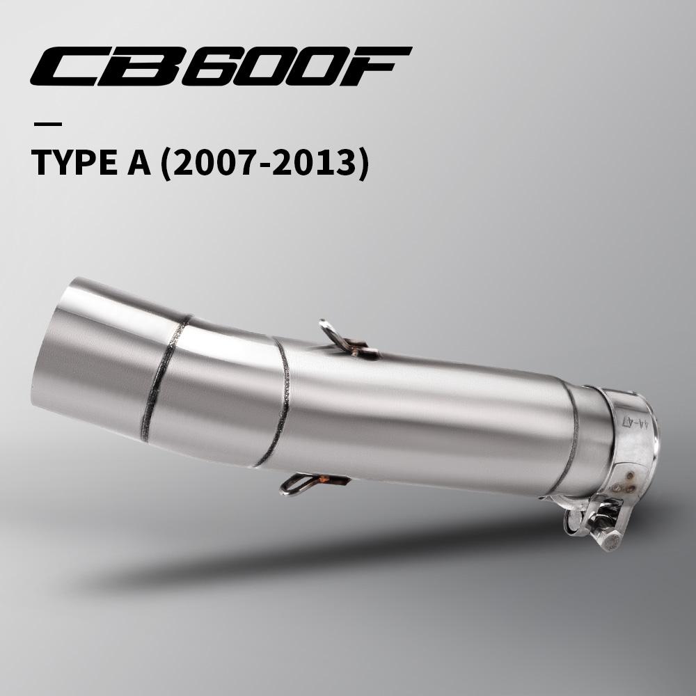 For Hornet CB600F CB 600F 2007- 2013 Hornet CB600 Exhaust Muffler Middle CB600F Link Pipe Escape Pipe Slip-on