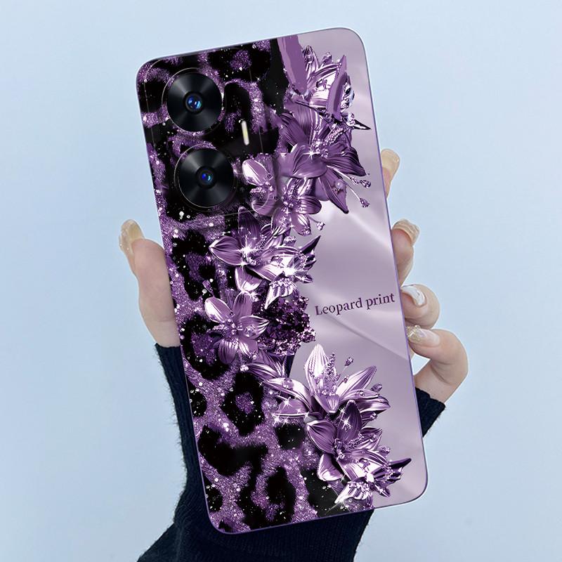 Hülle für Realme C55 NFC Realme C55 4G Narzo N55 2023 Handyhülle Süßer Panda Süße Mädchen Katzen Weiches Silikon Stoßfeste Abdeckung