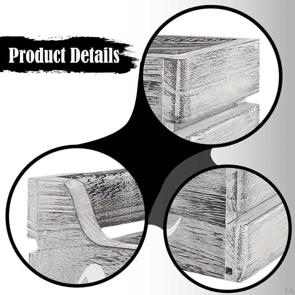 Holz Posthalter Aufbewahrungsbox Tablett für Arbeitsplatte Bauernhaus Tischplatte Briefkasten