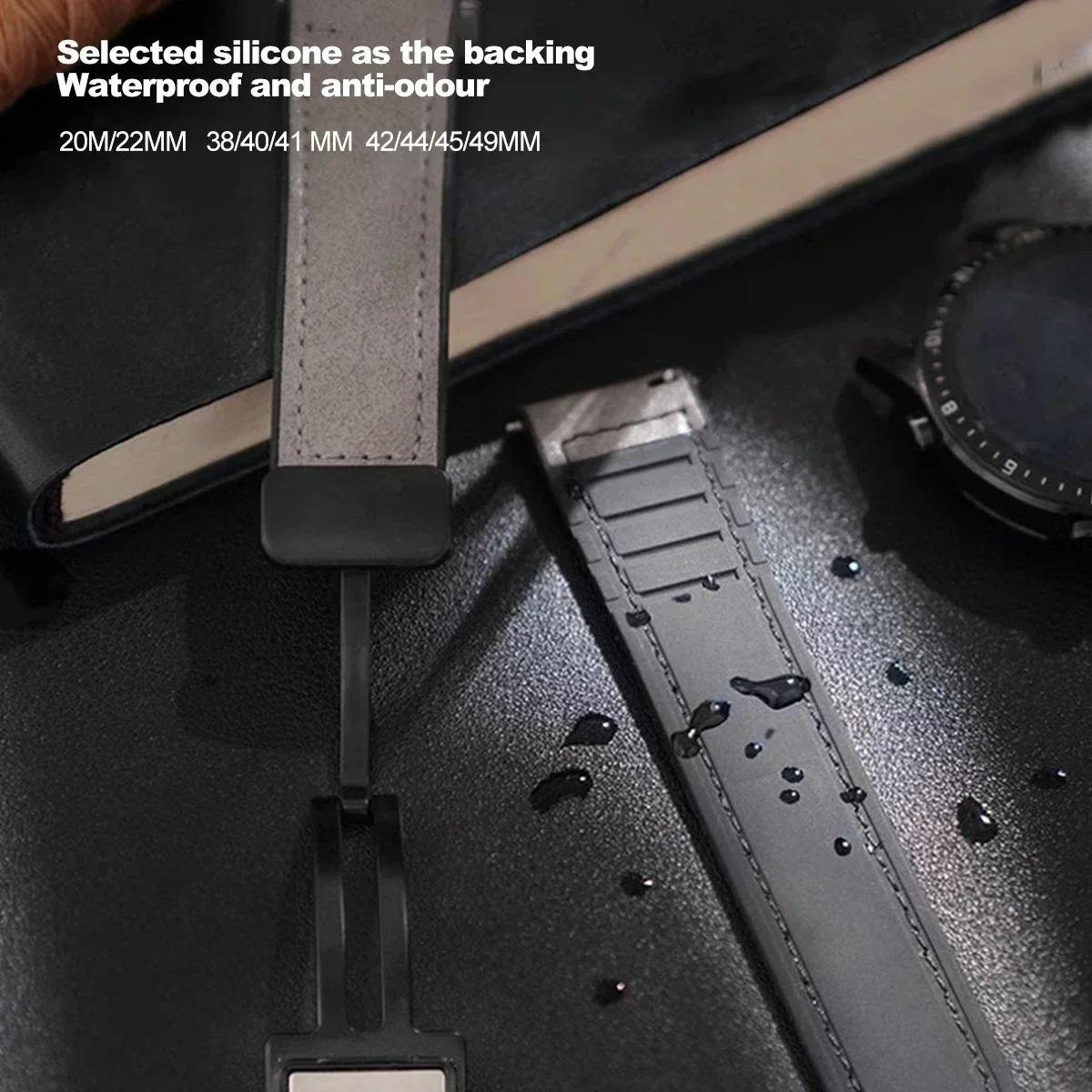 

Класичний 20 мм силіконовий шкіряний ремінець для годинника Omega X Swatch Common MoonSwatch Saturn Moon Series Constellations Чоловіки Жінки Quick Release For MoonSwatch