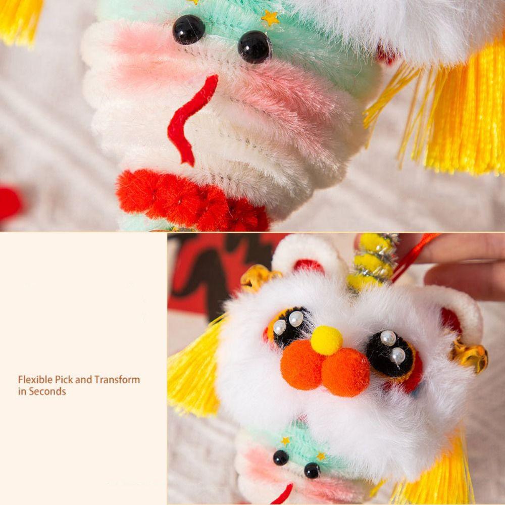 Material Package Handmade Plush New Year Craft Chinese Zodiac Snake Decor  Children Gift