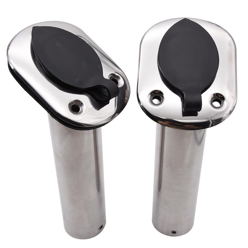 15/ 30 /90 Degree Fishing Pole Stand High Quality Stainless Steel Flush Mount Fishing Rod Holder For Boat Accessories Marine