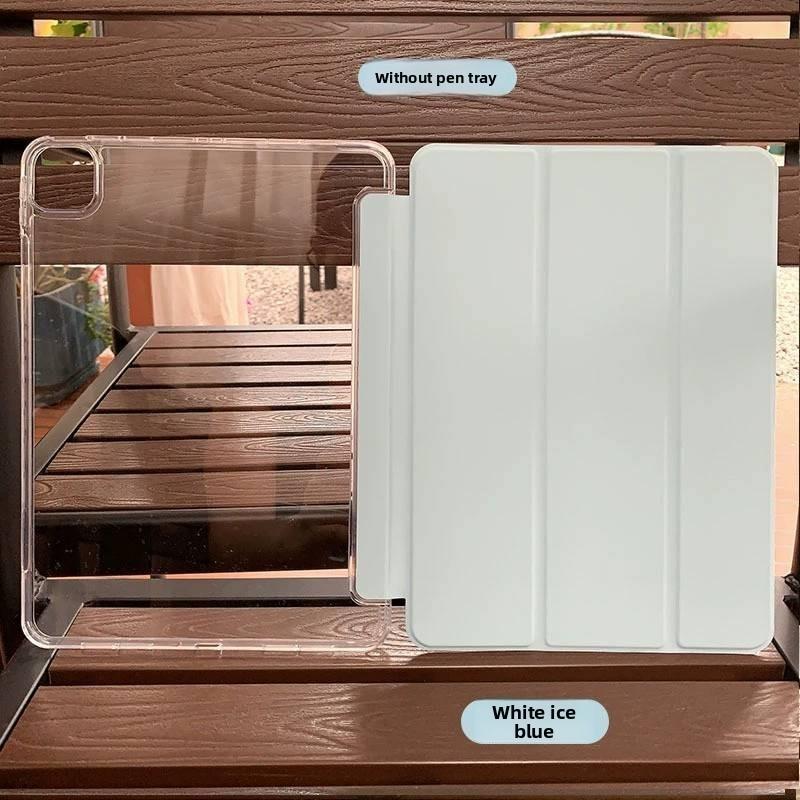 For Ipad Air 2 Tablet Computer Protective Case Solid Color Triple Design Fold