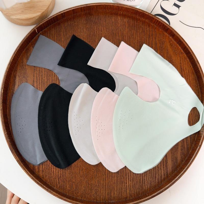 New Summer Ice Silk Sunscreen Mask Full Face Sun Protection Mask Forehead Thin Section Breathable Anti Ultraviolet Face Masks