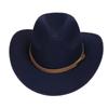 Western Cowboy Top Hat Spring And Autumn New Jazz Hat Big Brim Pentagram Belt Accessories Felt Hat Men And Women