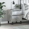 Maison Exclusive - Concrete Grey Bedside Table 40x35x50 Cm Engineered Wood