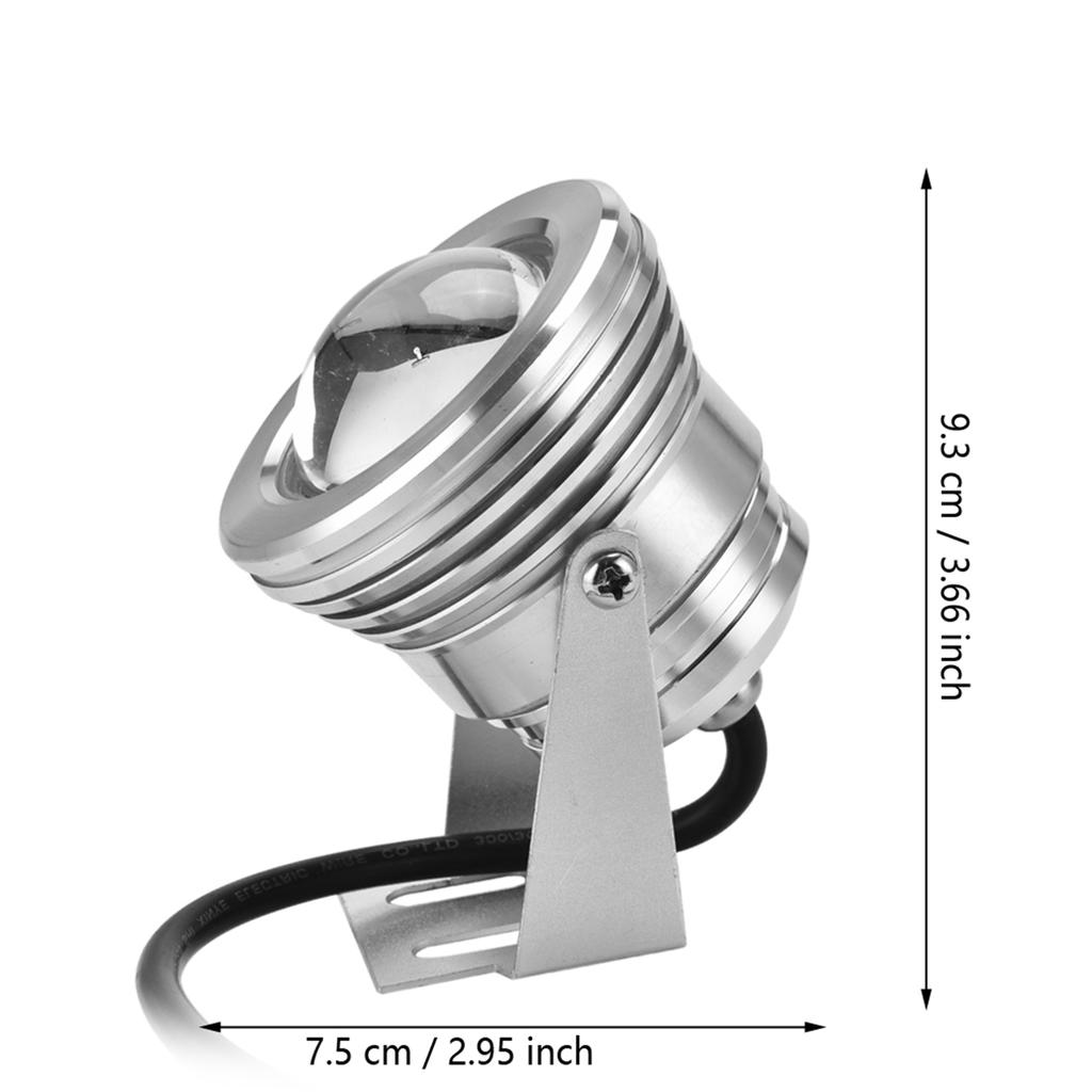 12V 10W RGB Aquarium LED   Lamp for Fish   Pool Garden Underwater Black