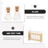 Measuring Cup Simulated Glass Test Tube With Wooden Rack Miniature Measuring Cup  Kids Gift