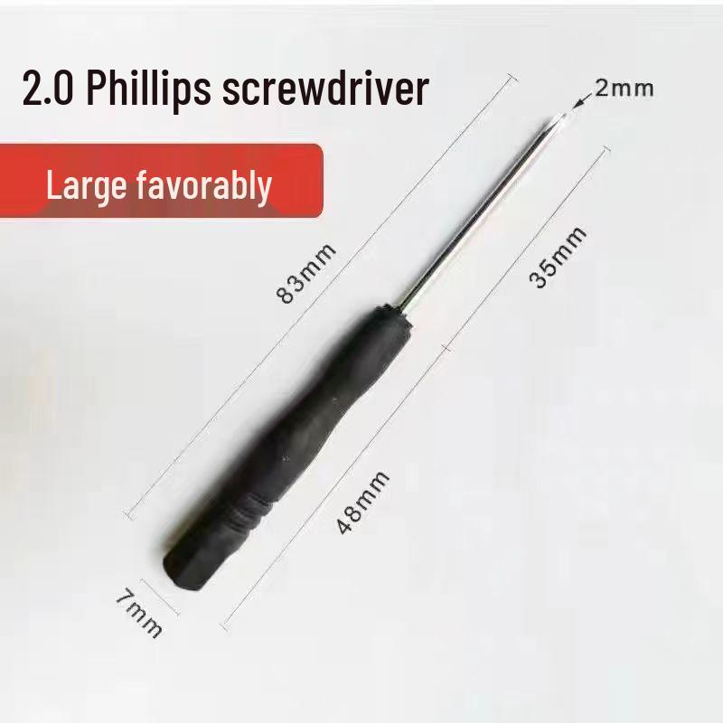2mm Mini Phillips Flathead Screwdriver for Mobile Phone, Watch, Toy, and Glasses Repair