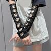 Unisex Punk Armstulpen Dehnbarer Stoff Armbekleidung Bequeme Armbedeckung für Outdoor-Aktivitäten Halloween Verkleidungs-Requisiten