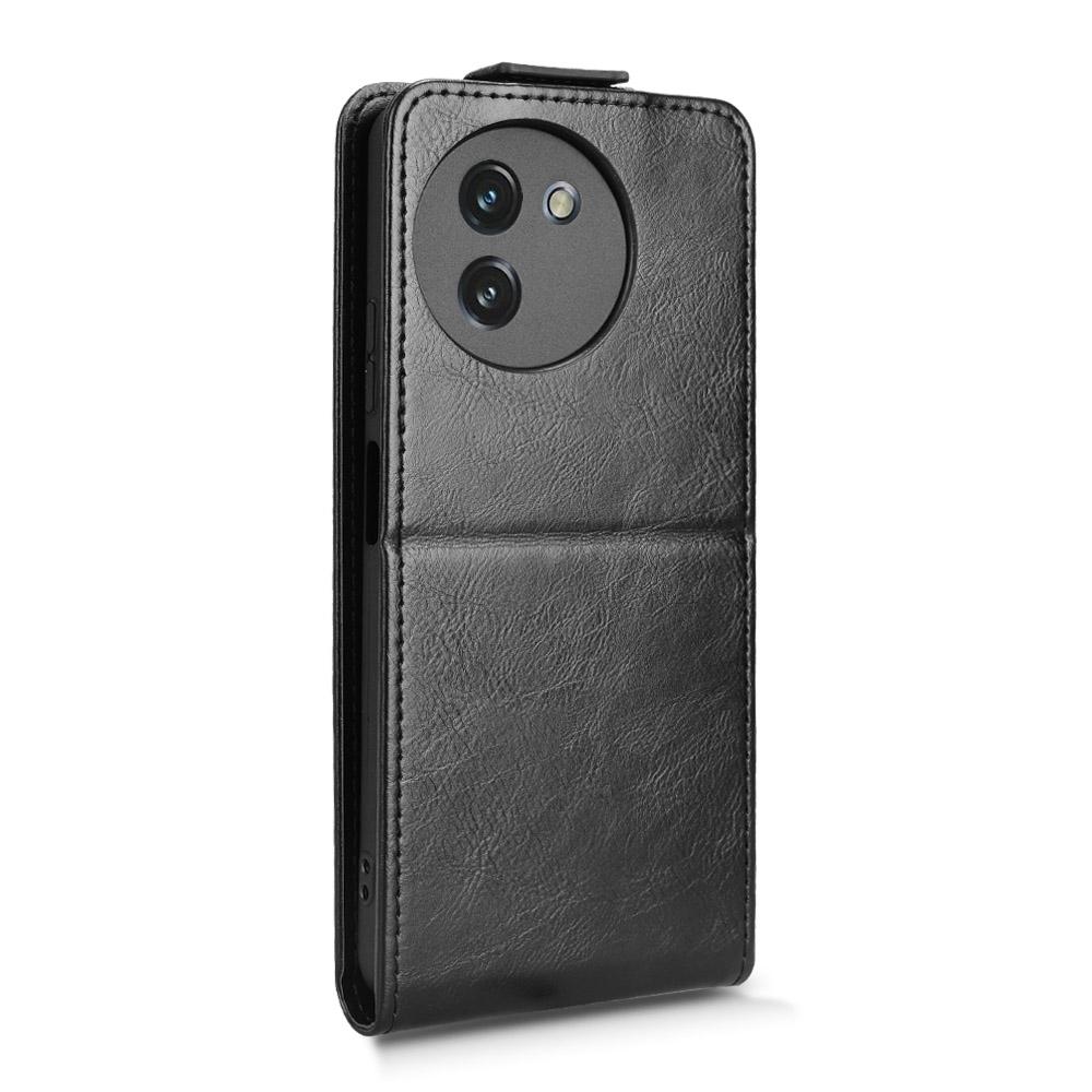Custodia Flip Per Doogee N50 In Tessuto Oxford E Pelle PU, Con Tasche