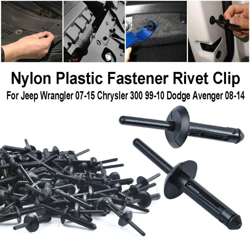 6mm Car Mudguard Core Rivets Bumper Clip Plastic Expansion for BMW X1 E84 X3 E83 F25 X5 E53 E70 X6 E71 E72 7 Wheel Arch Fastener