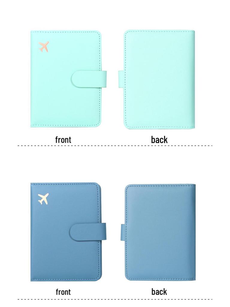 Portable Multi-Functional RFID Passport Holder with Multi-Card Slots, PU Leather, Cross-Border Ticket Protector