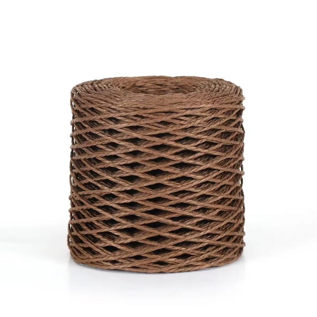 Mengchu DIY Raffia Woven Bag and Summer Straw Hat Materials 100% Cotton Thread for Hand Knitting Fancy Yarn Style