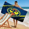Club America Print Beach Towel, Large Soft Quick Dry Towel for Beach Camping Swimming
