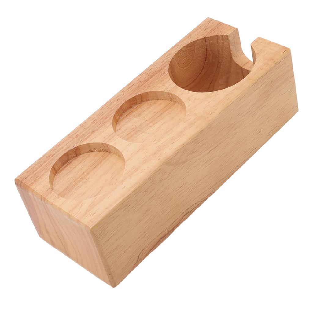Coffee Filter Tamper Holder Beech Environmental Protection Coffee Tamper Station Base for Home Bar